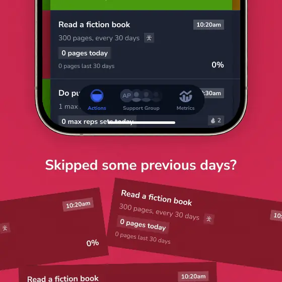 Start each day with a fresh action score